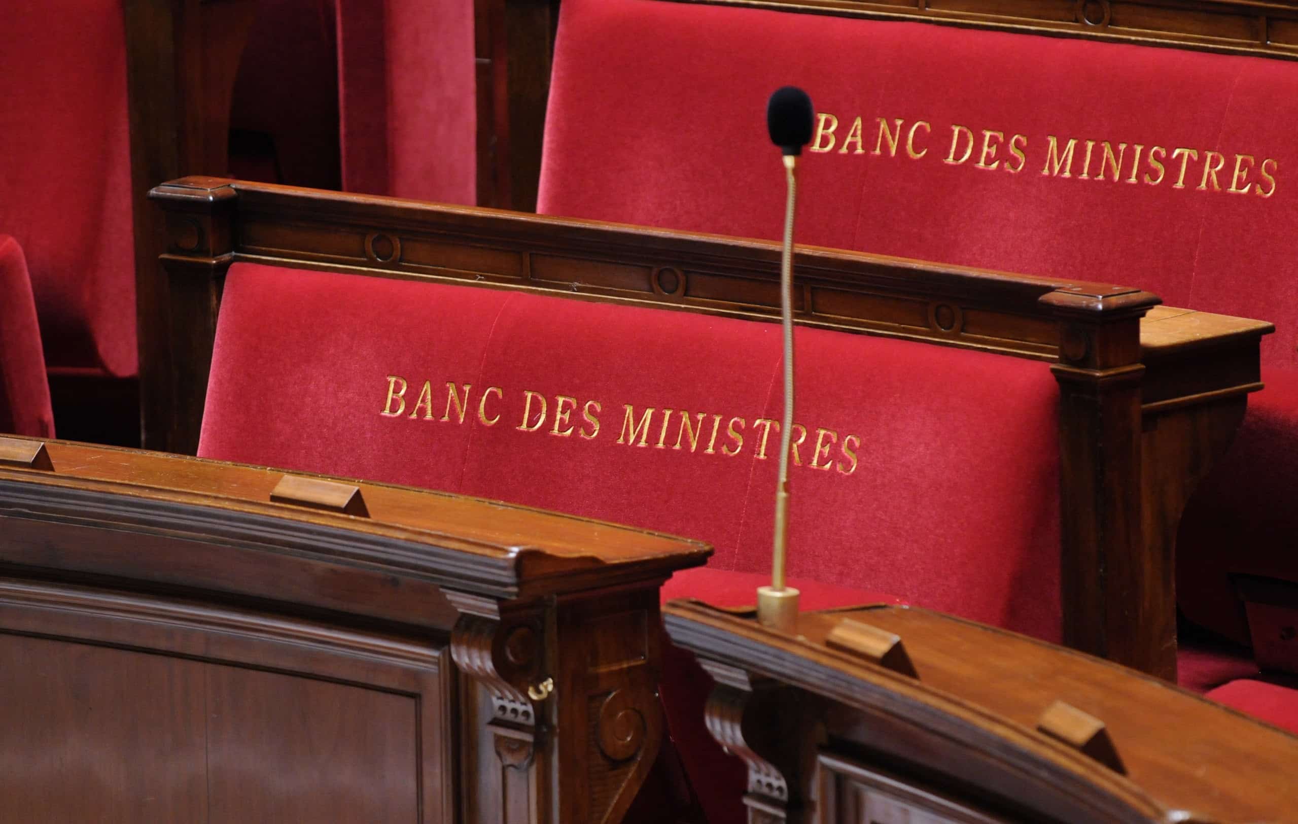 Banc des ministres à l'Assemblée nationale